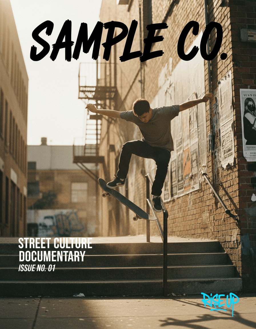 Vista previa de estilo de contenido: street culture documentary poster