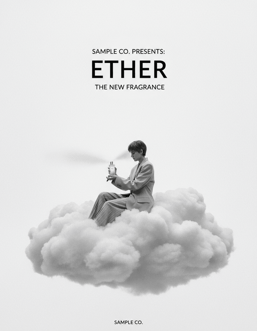 Vista previa de estilo de contenido: cloud negative space product editorial