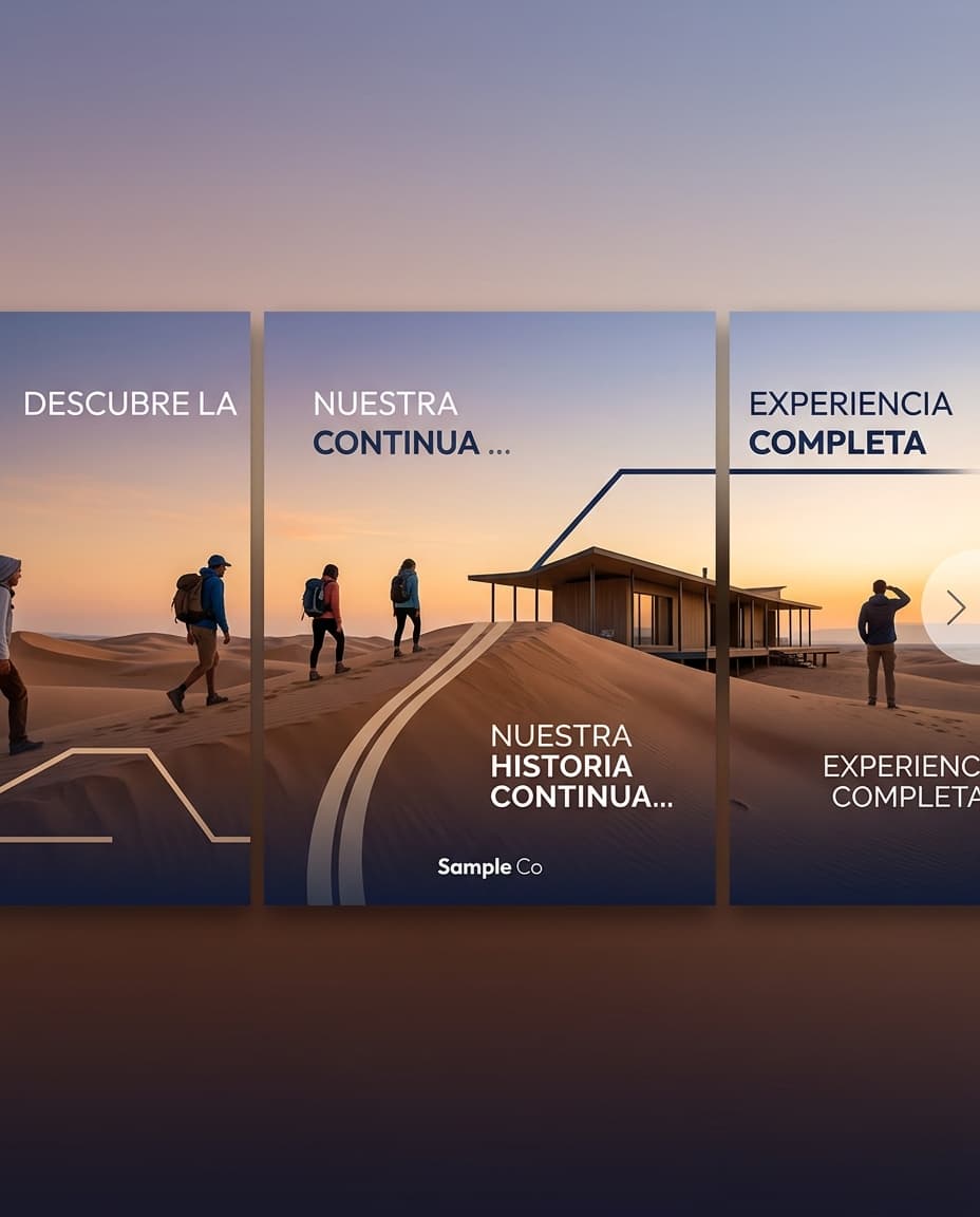 Vista previa de estilo de contenido: seamless story flow carousel