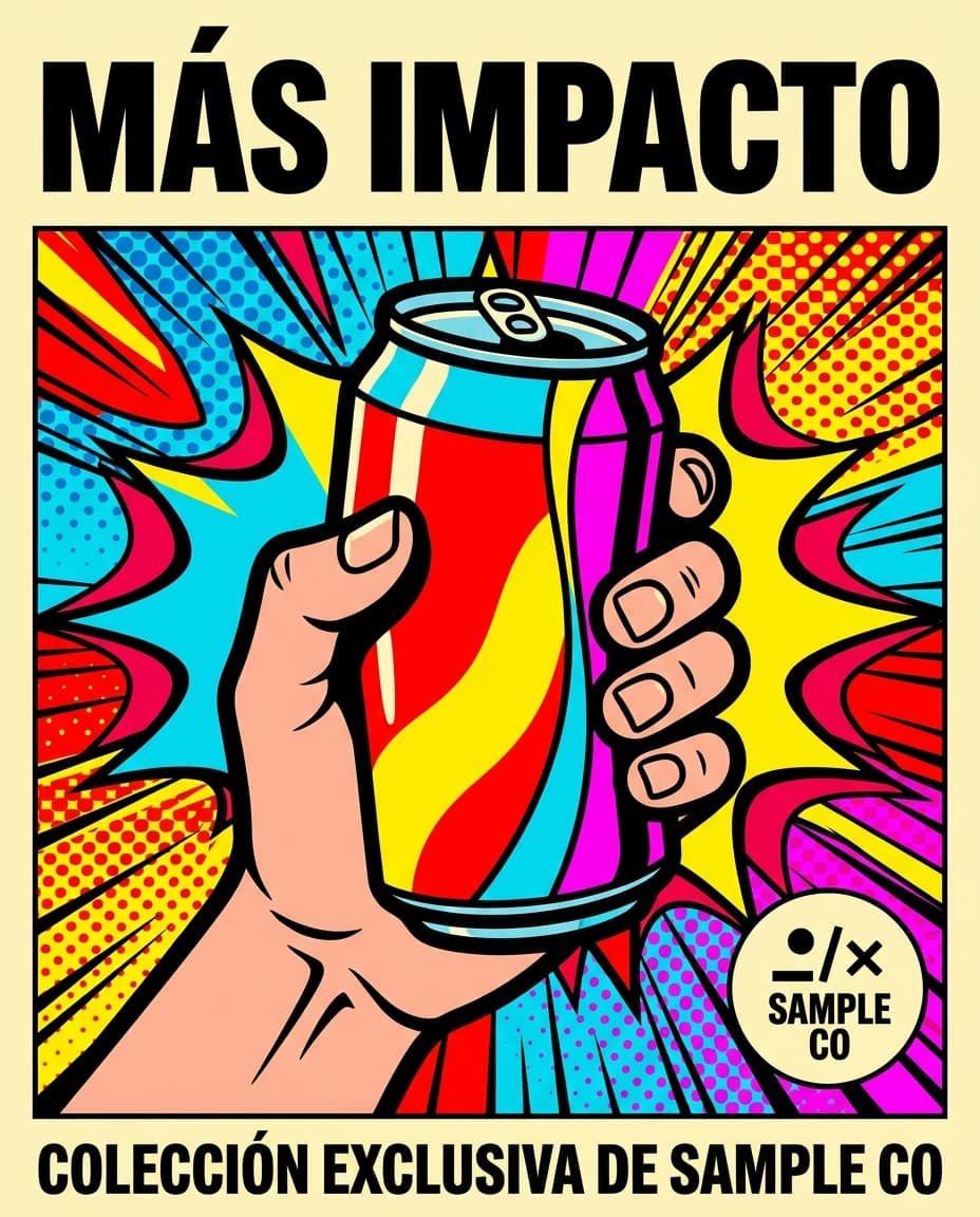 Vista previa de estilo de contenido: pop art commercial boldness
